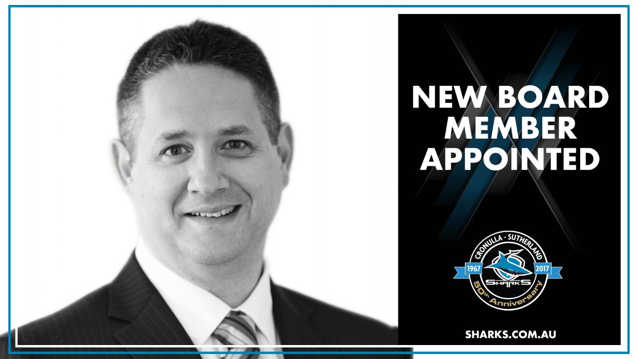 New Board Member - Mark Deutsch - Sharks